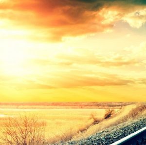 railroad-looking-amazing-in-sunset-colorful-evening-photography-desktop-image-HD